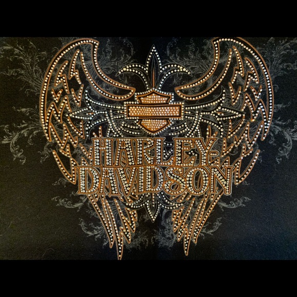 Harley Davidson rhinestone sweatshirt - Picture 4 of 6